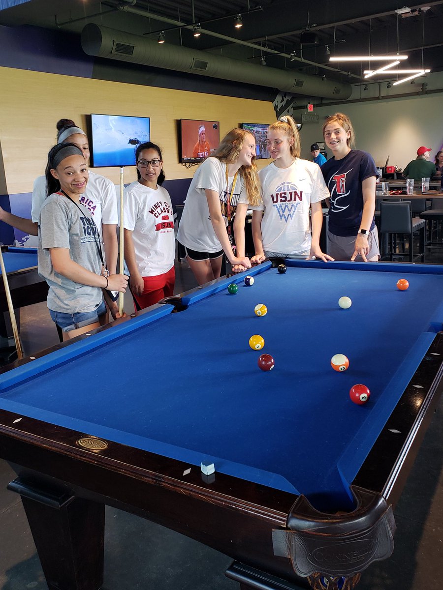 krcrph's tweet photo. Team Ia 2022, spending some off time together. No dribbling, no passing, just playing a little pool, hitting &amp; not hitting 🤣a few balls at Topgolf. Enjoying the ride, it's all better together.@BeierSean @Team_Iowa  #TIRunasOne https://t.co/3Omv4TGk5n