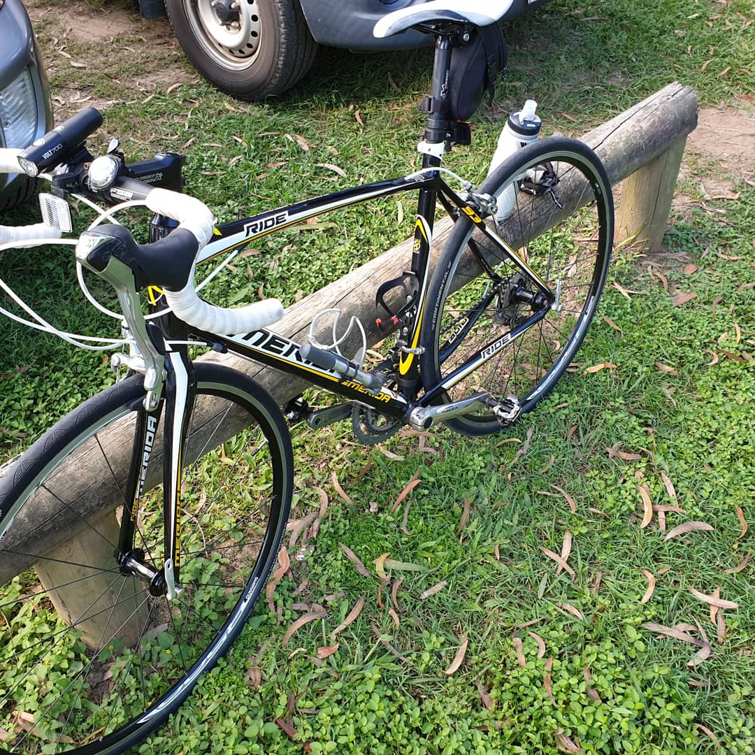 After 9 years I finally bought myself some clipless pedals. Today was their maiden run, cool fun and I didn't stack it! #cycling #BNE #cyclingbrisbane #kedronbrook