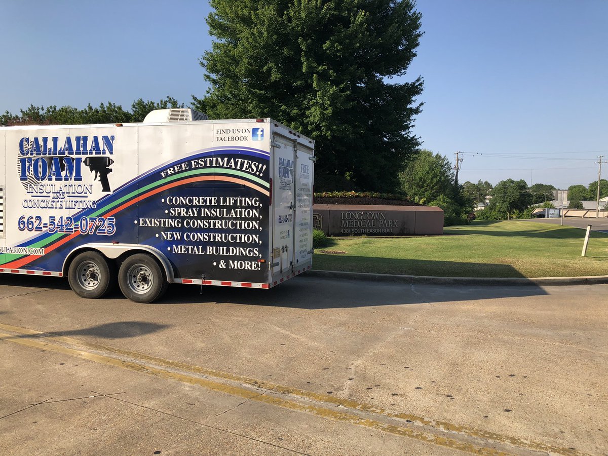 CallahanFoam's tweet photo. 662-542-0725
#sprayfoam #callahanfoaminsulation #concrete #lifting #northmissisppi https://t.co/cFNyU2uIwp