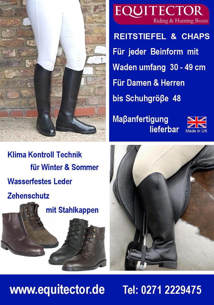 Equitector Equi-master riding/yard boots sizes 3-8