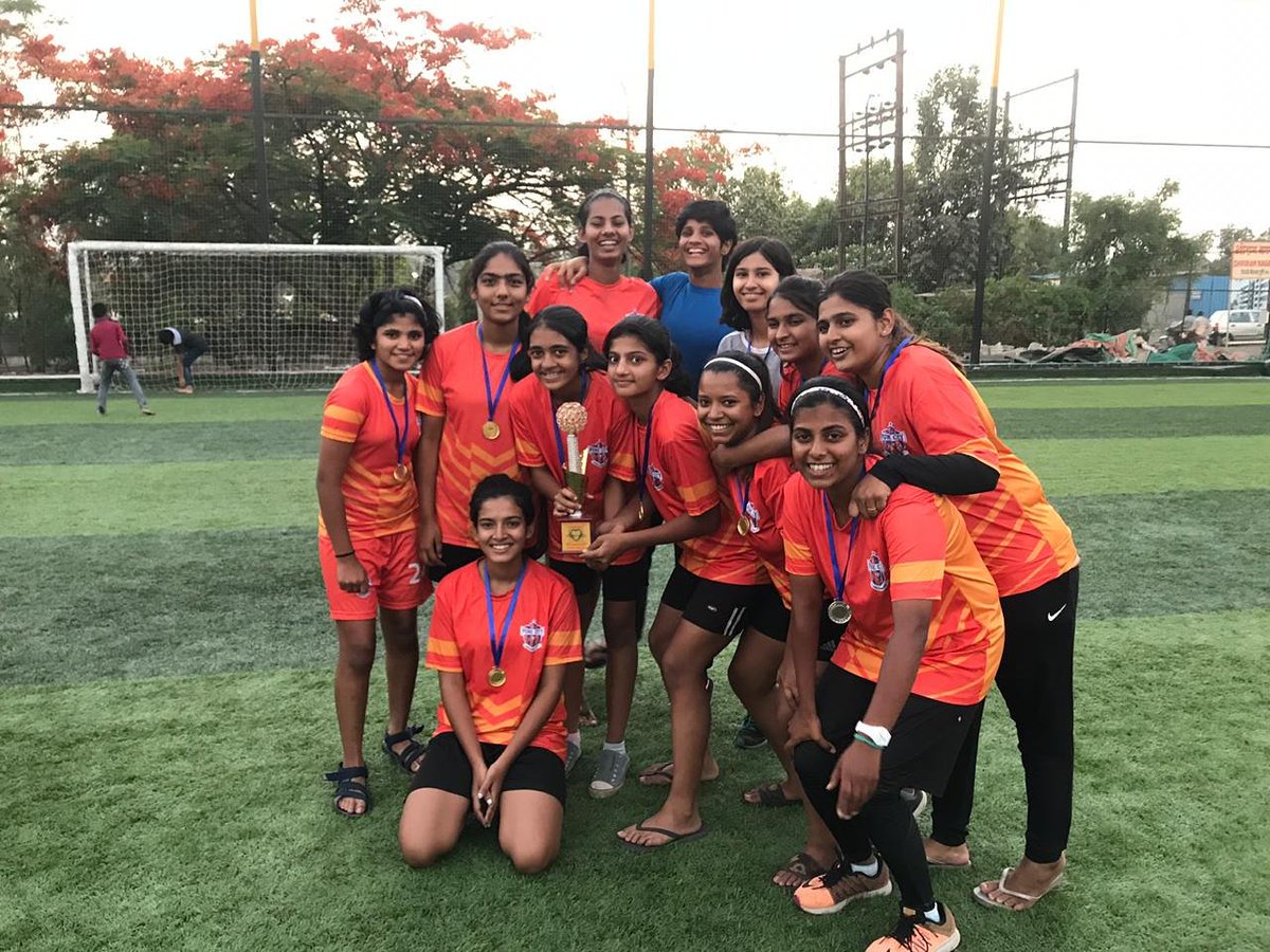 FC Pune City girl's team wins the Lions 7 a side tournament 🏆

#OneTeamOneDream