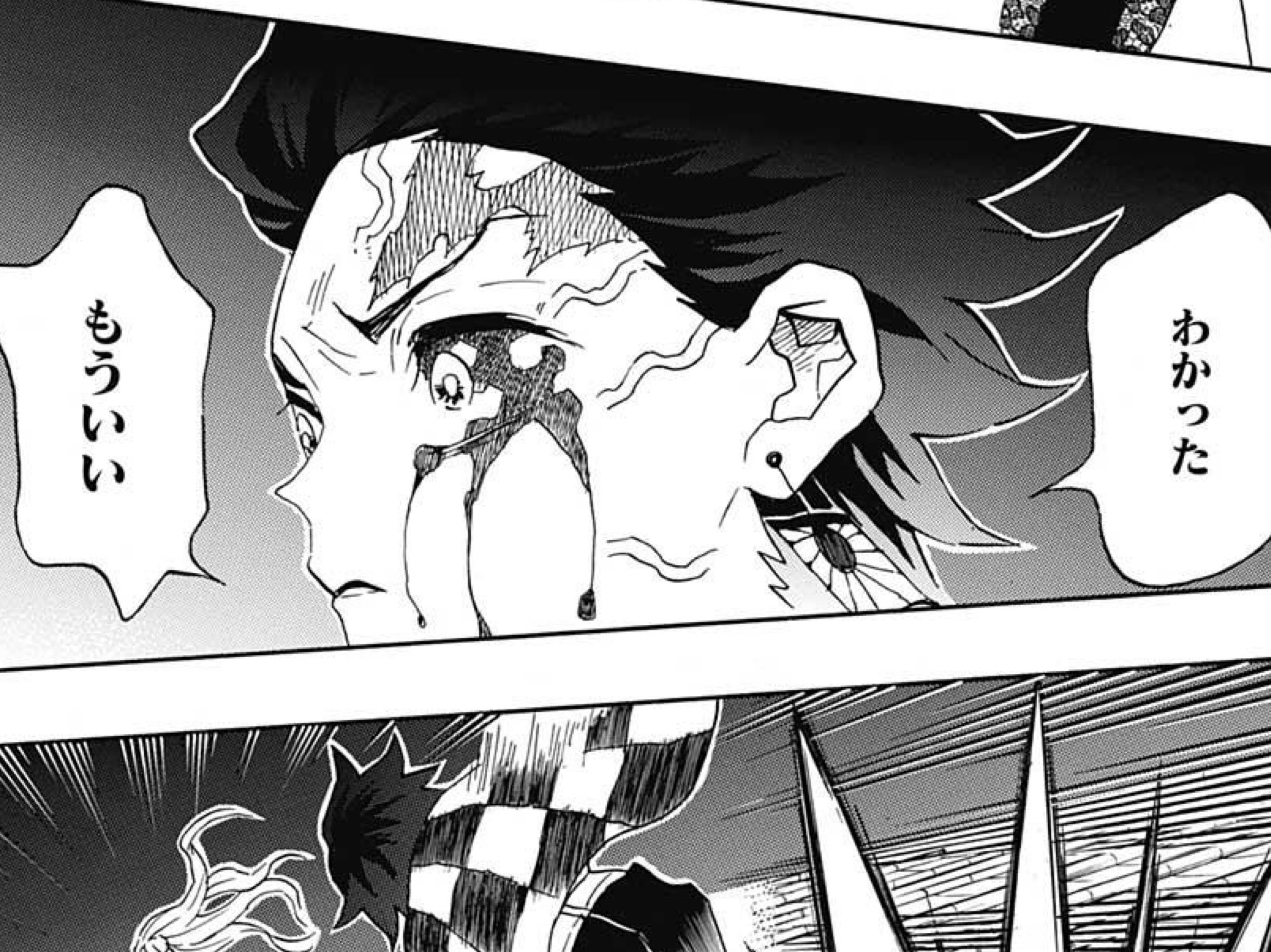 だきないぬ Twitter પર 今週のアニメ版 鬼滅の刃 とても素晴らしい内容でしたね ただ 炭治郎が もういい と言う場面の声が普通だったのがちょっと残念でした ずっと後の回でもう一度この言葉を口にするところでは もっと怖い声色でやって欲しいですね