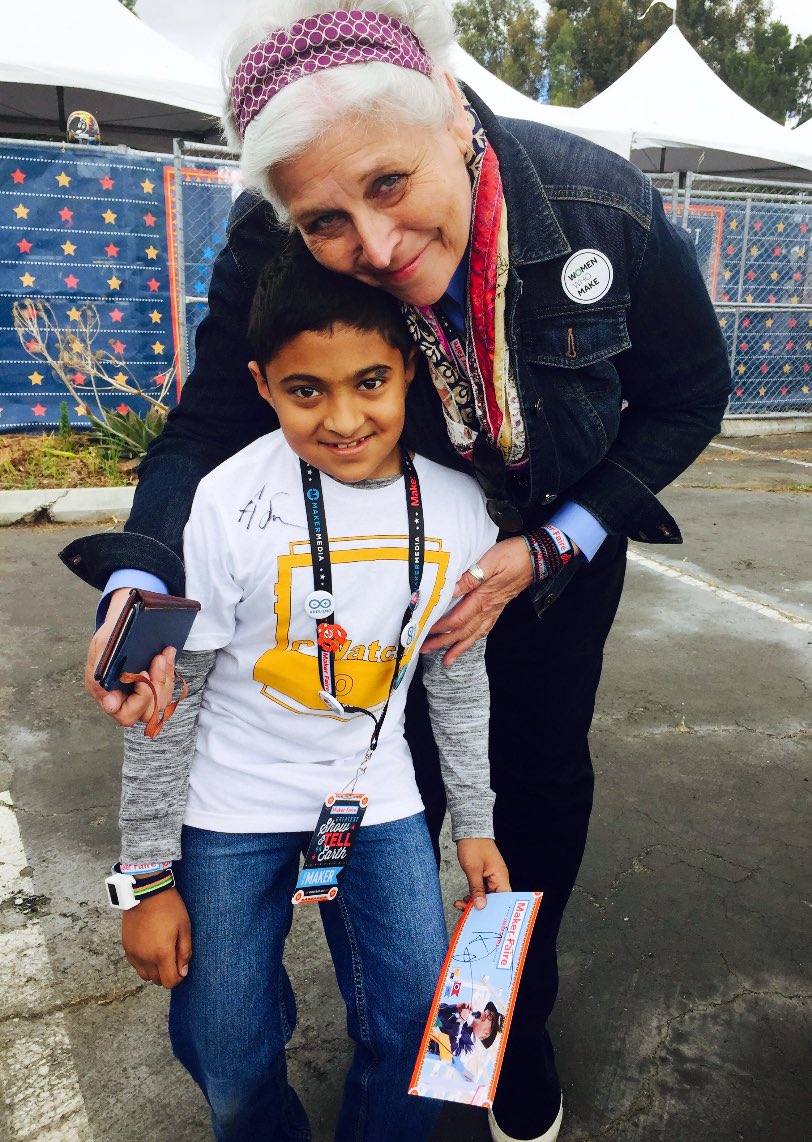 MakerFaire is not complete without meeting <a href="/SherryHuss/">Sherry Huss</a> #mfba19 <a href="/makerfaire/">Maker Faire</a>