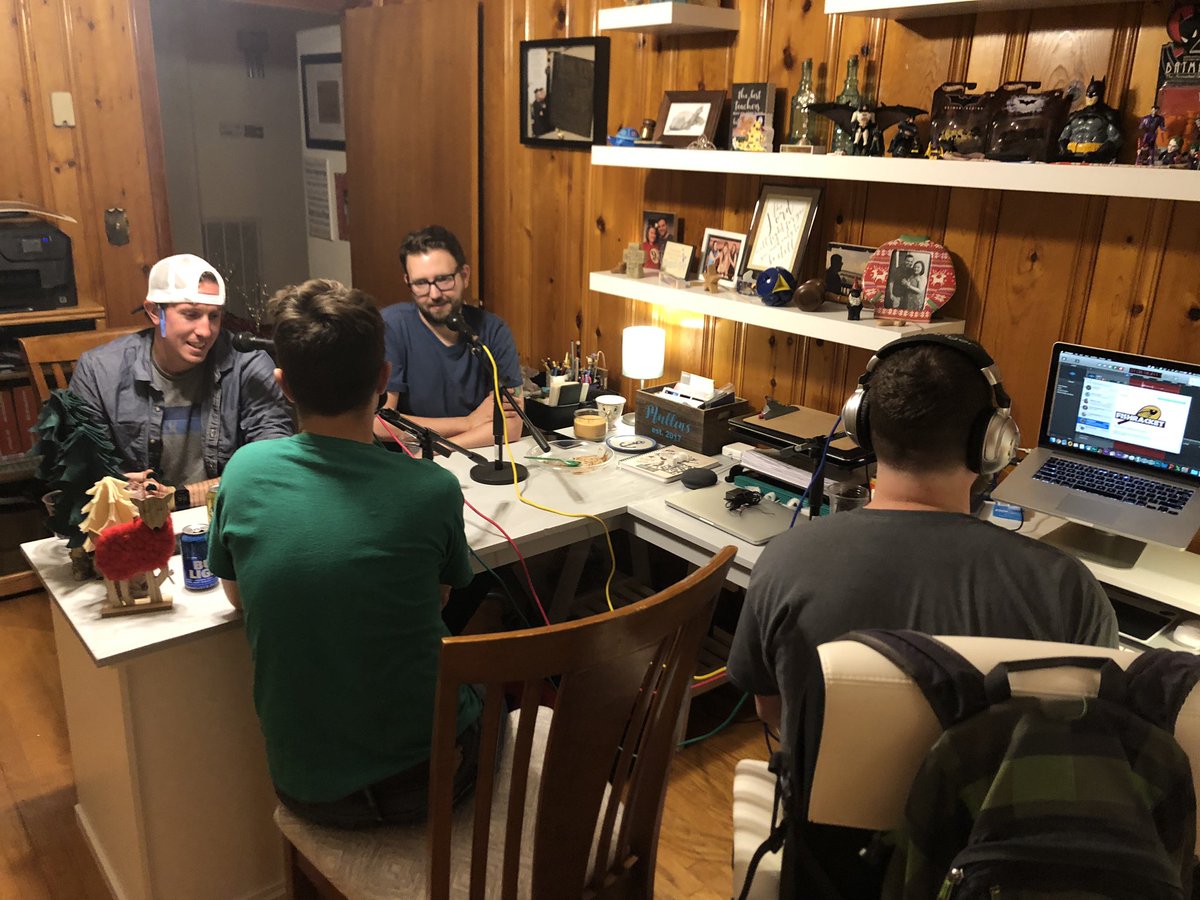 thepatCAST's tweet photo. Recording Episode 100 https://t.co/JDyrjkflFX