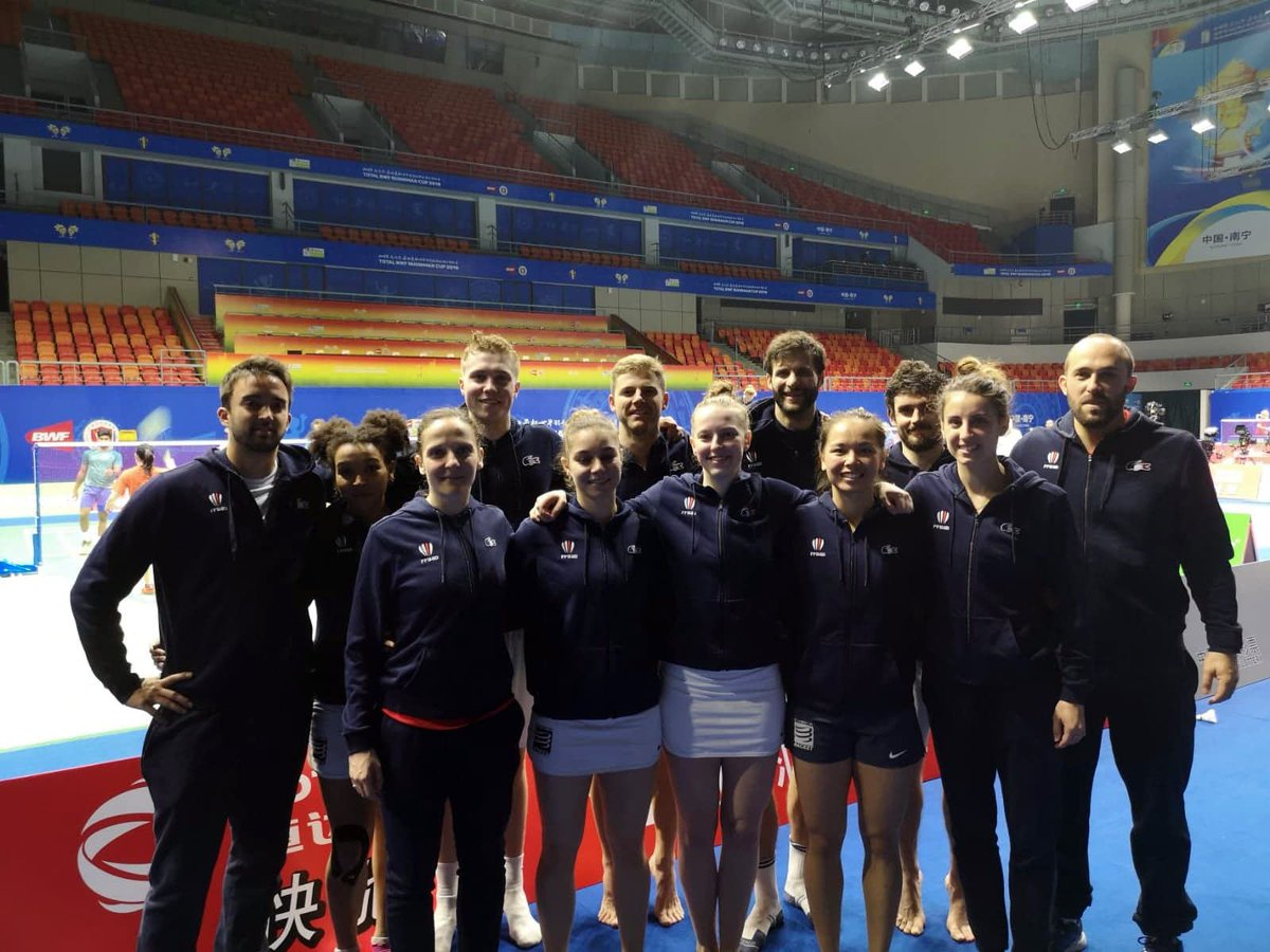 FFBaD's tweet photo. #SudirmanCup2019
Les Championnats du Monde par équipes mixtes commencent maintenant pour les Bleus qui affrontent les USA.
Le live score : https://t.co/3guBP6f8Wx
#allezlesbleus #gofrancego https://t.co/7QIoSiOXMq