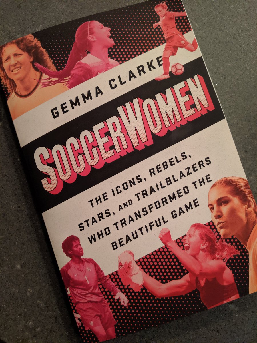 Just 5 pages in &amp; hooked on this beautiful "love letter to soccer in its purest form, played with passion, sometimes at great personal risk, and often without expectation or fanfare [and] to the players who constantly show us what is possible" Thanks @GemClarkeSands! #soccerwomen