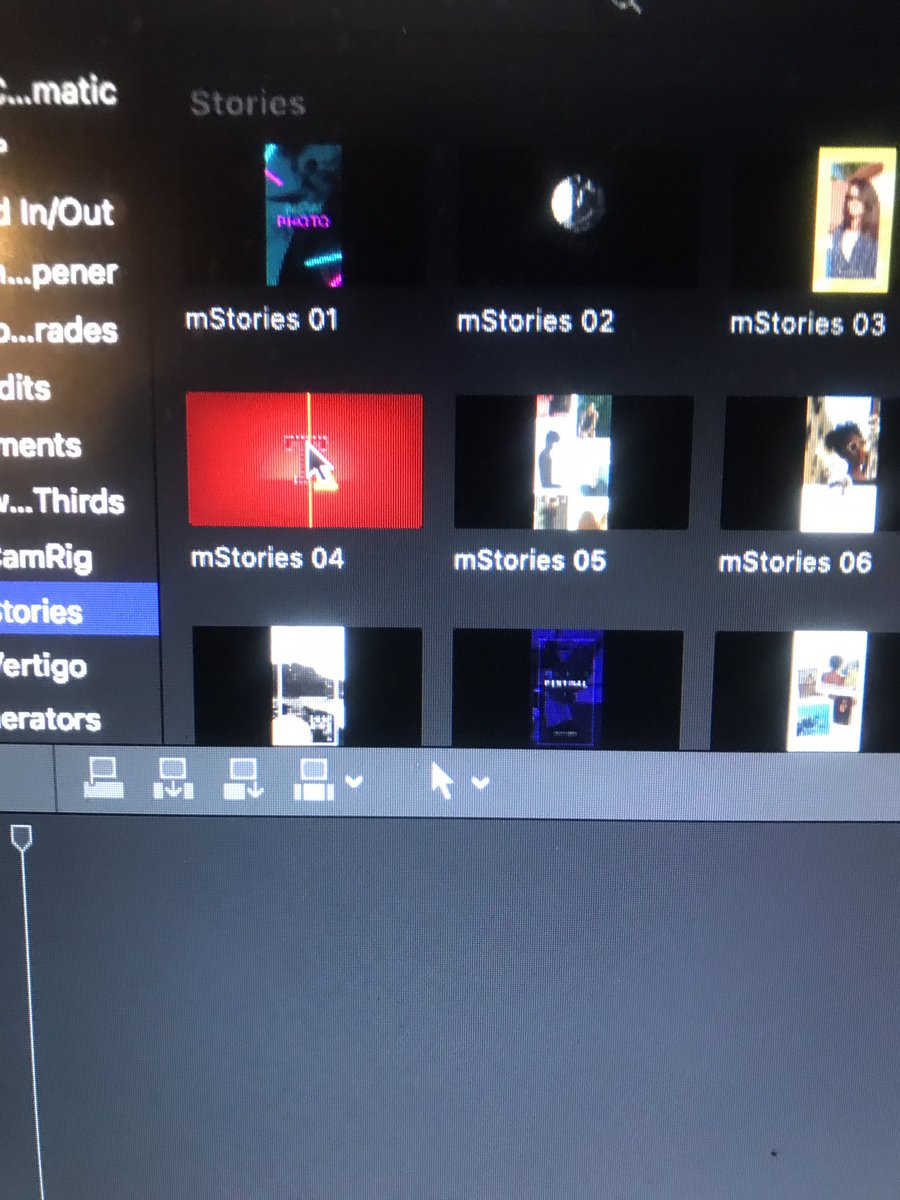 TheRealShockB's tweet photo. @motionVFX I just bought Mstories and when I go to load it &amp; preview the templates this is what I see... what’s going on? https://t.co/QBChH0fme6