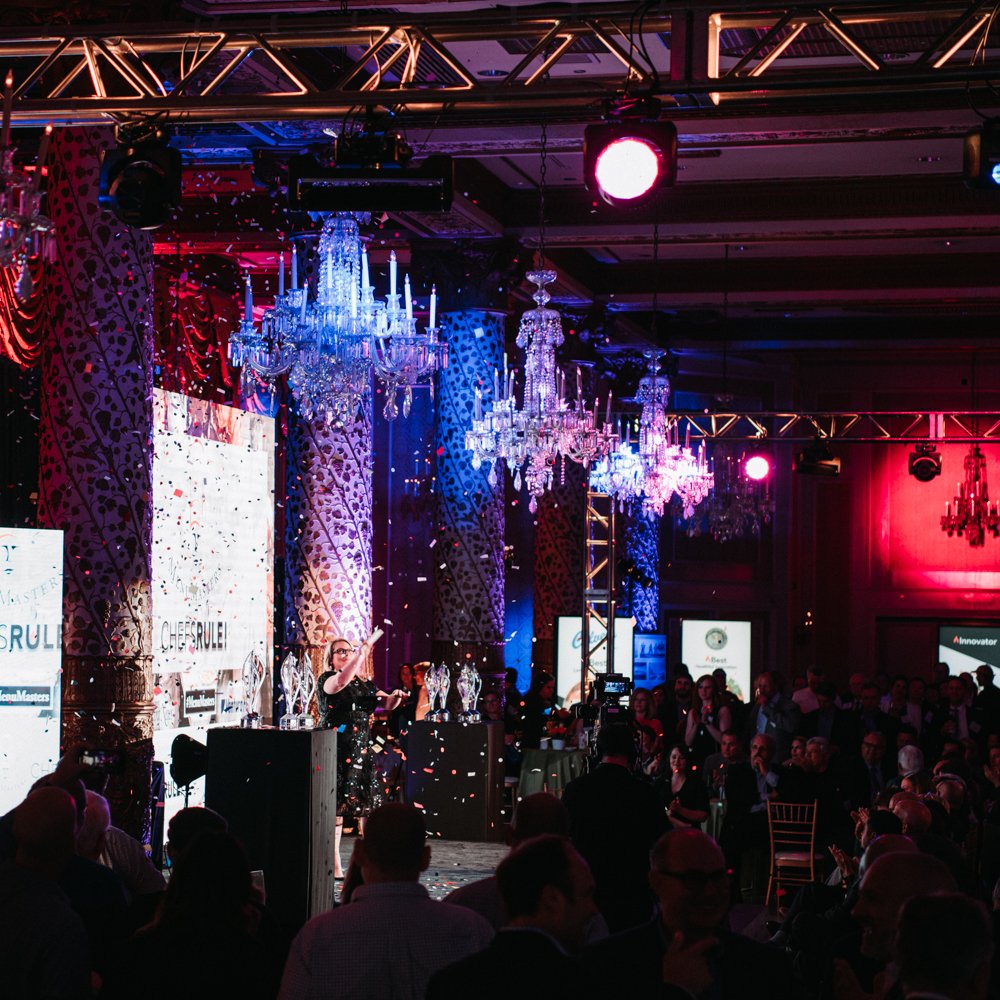 MENUMASTERS's tweet photo. Not everyone gets a trophy but we all get the sweet taste of victory w/ every dish of this one of a kind feast. Thanks to all our chefs, guests, and sponsors for a remarkable evening!
Stay tuned here for more #MenuMasters magic in the coming weeks!
Goodnight Chicago!
#ChefsRule https://t.co/HKfQ82Nuhy