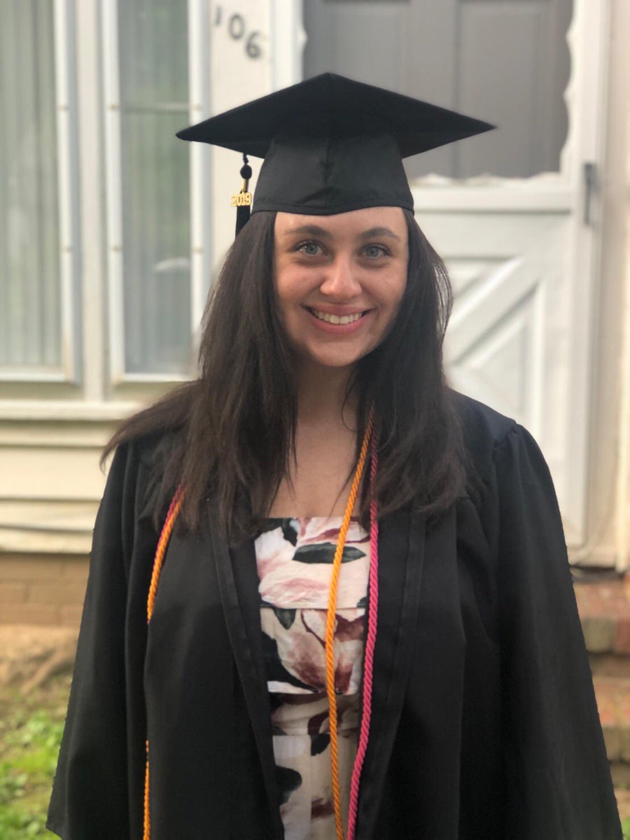 lmgraziano's tweet photo. Today was graduation day! Thank you to all my wonderful friends and professors at @FredoniaU for making these last four years great! I’ve been living by the words “In Omnia Paratus” this year, so I thought it was fitting to put it on my grad cap! @GilmoreGirls https://t.co/lv7rdi7Oku
