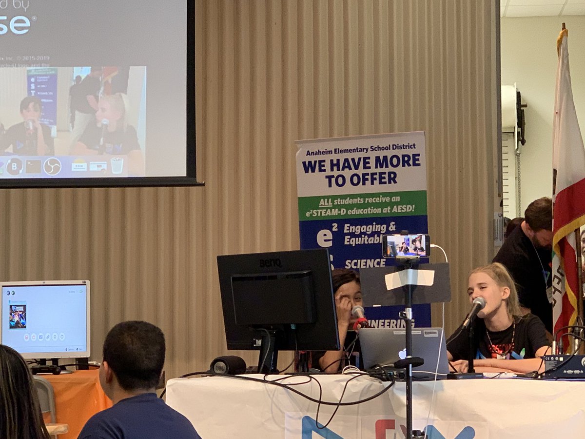 AESD_DATA's tweet photo. 💙💚So proud @AnaheimElem provides students w opportunities to code, build, and program! And explore job opportunities in the eSports industry like shout casting, logo creation, player profile videos, and, of course, gaming. Culminating in a fantastic #PlayCodeCompete event!💚💙 https://t.co/Y1ACgWKLuG