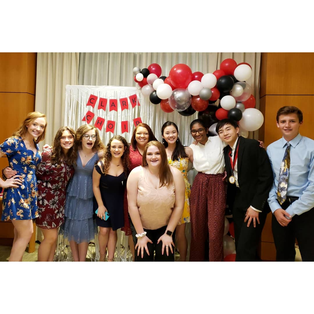 It was such a great time at #clarkchoirbanquet19 tonight!!!! I always love seeing my former students!