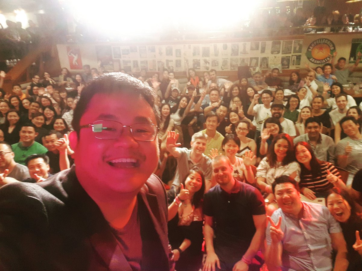 DrJasonLeong's tweet photo. Thanks Hong Kong for selling out my show last night! Yall were so loud someone made a complaint and the authorities came to check on us.

Big hug to @vivekmahbubani for producing and @ryanhynek for opening.

Terima kasih Hong Kong!

#harmfulifswallowed https://t.co/s24VmlYgeK