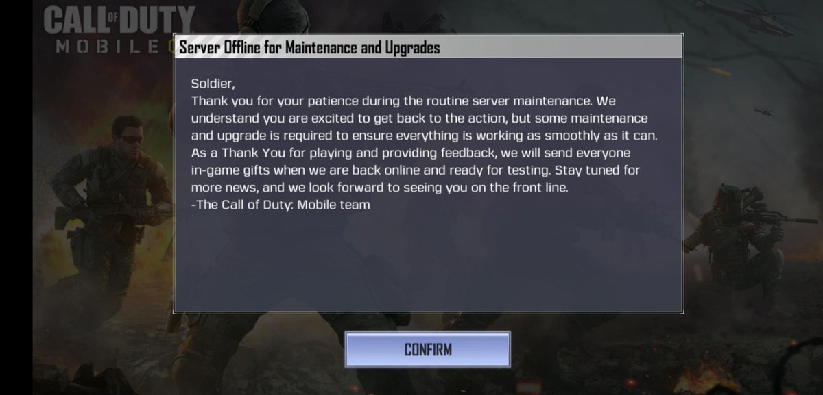 Shush_bharat's tweet photo. Who else is getting this Message in COD Mobile? RT Now n let us Know 🤔🤔
I think some big New Modes r on the Way🔥🔥
#codmobile #COD #CallOfDuty #Callofdutymobile https://t.co/5ctEsOg3uZ
