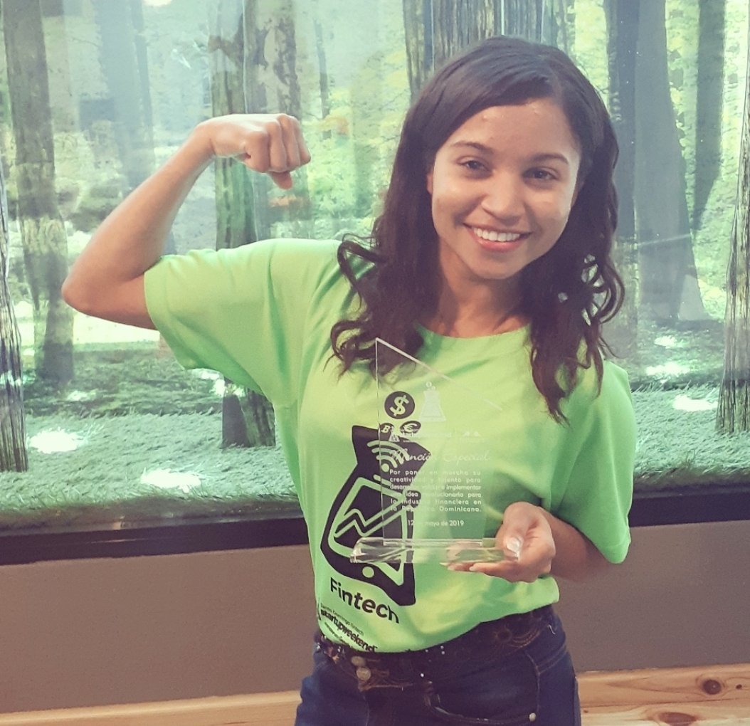 FideliaMatos's tweet photo. We are proud to be the winning team of the Honorable Mention Award in Startup Weekend Fintech 2019. It was a strong work team.
#StartupWeekendFinTech #swFinTech #SaludÁgil #Ságil #WomenInTech https://t.co/gmkFPLBsKX