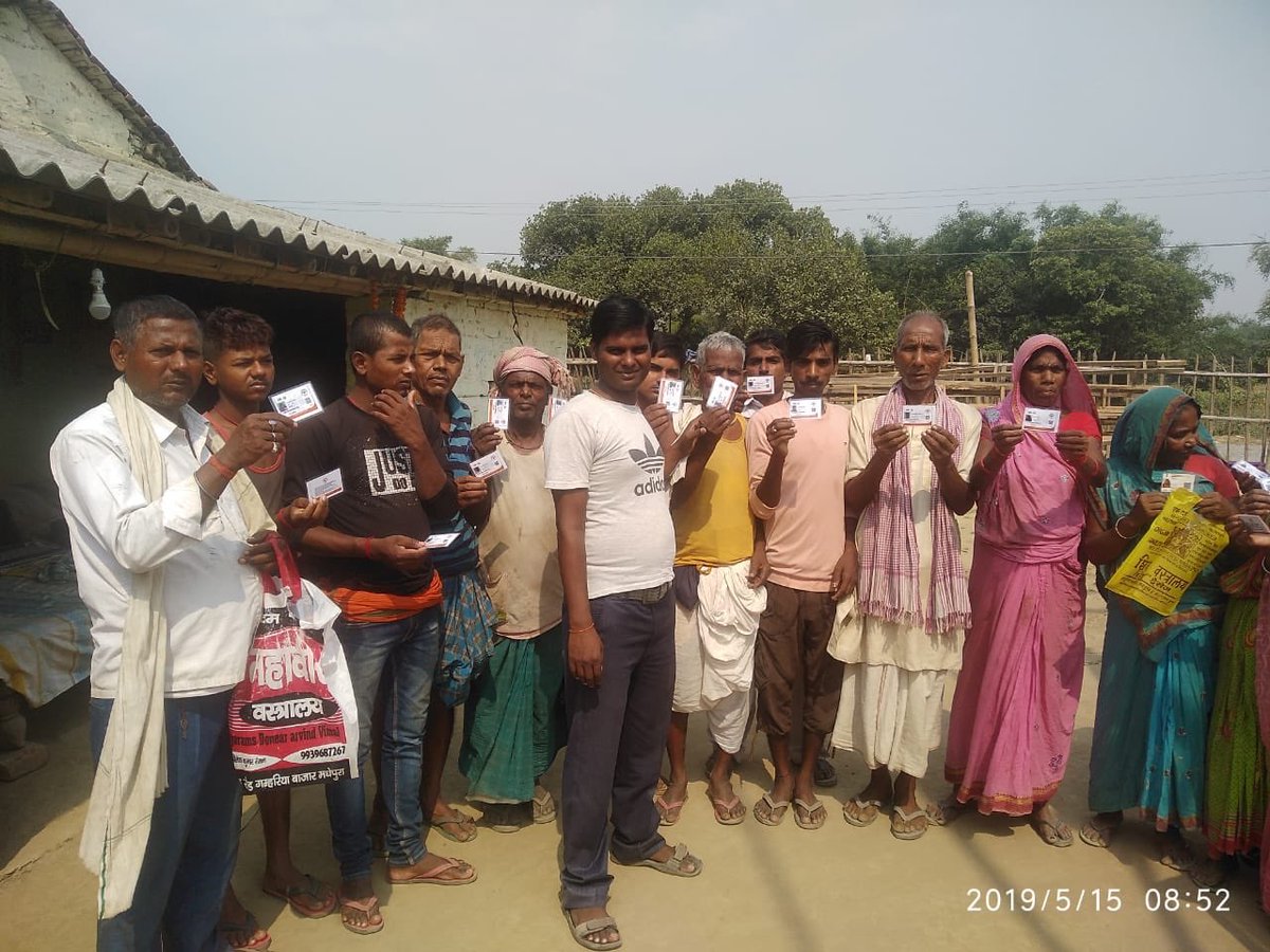 ibhushan's tweet photo. #AyushmanBharat #PMJAY e-cards generation camps and door to door visits bring organised by village level entrepreneurs of @CSCegov_ in #Bihar and #UP. https://t.co/dmYqti2NwW