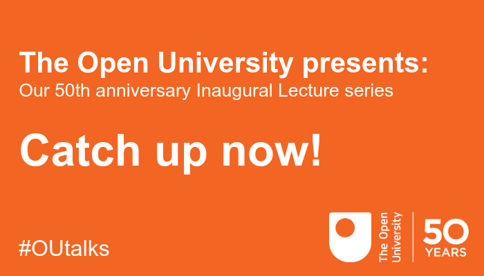 OpenUniversity's tweet image. At a loose end and need something more inspiring than another boxset to watch? 👀 

Treat your grey matter to a dose of this year's inaugural lectures presented by our fabulous academics. 

(We update the playlist after each lecture)

Enjoy!

socsi.in/IBtWi

#OUtalks