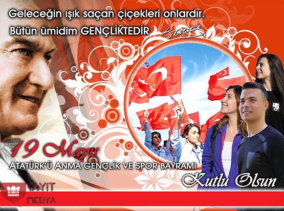 KAYIT's tweet photo. "Bütün ümidim GENÇLİKTEDİR." Mustafa Kemal ATATÜRK. #19MAYIS1919 Atatürk'ü Anma Gençlik ve Spor Bayramımız Kutlu Olsun. https://t.co/Ops0ULfqa9
