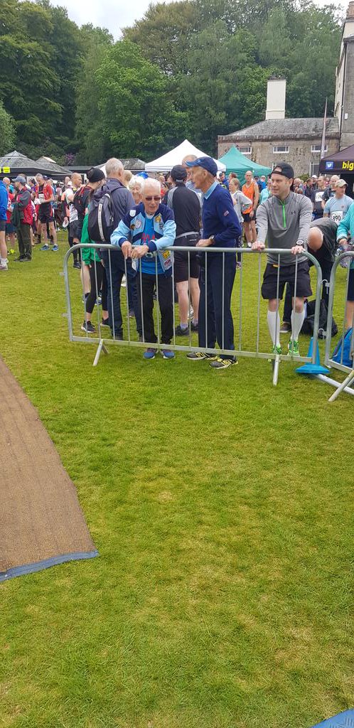 Amazing numbers for <a href="/BrathayEvents/">Brathay Challenges</a> ASICS Windermere Marathon and 5k. Two rogues leaning on the barrier chatting