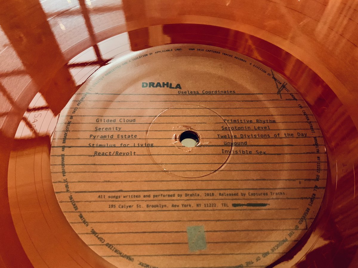 AKnifeBallet's tweet photo. #vinyl #VinylRevival #vinylrecords #vinylcollector brings very conveniently onto #drahla debut lp whom win the dubious pleasure of being my fave new band. Essentially a beautiful collision of the angular guitar works of Gang of Four, early sonic youth and wire. Highly recommended https://t.co/D0dIR43r93