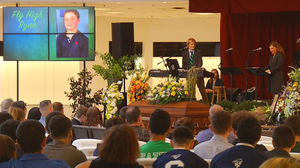 WeekendSunrise's tweet photo. Only @NBC10 was invited in as loved ones remembered Ryan Hazel, the boy killed by the dogs he was caring for. The full story now on @WeekendSunrise https://t.co/LRdjXMkA18