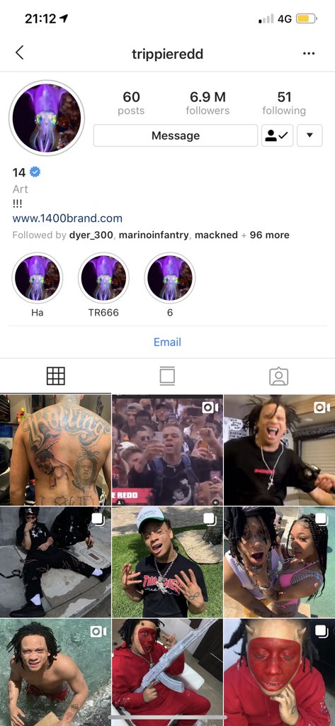 sidredman97's tweet photo. I CANT BELIEVE @trippieredd  PUT MY TATTOO ON HIS PAGE WHAT THE FUCK!!! 1400 THE FUCKING GOAT💯 https://t.co/sp09vA6Y3u