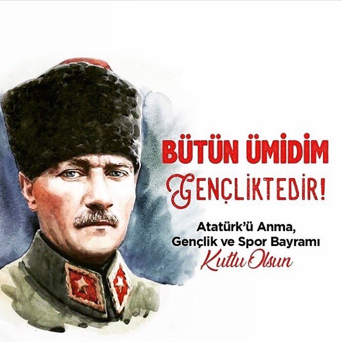Bu vatanda atılan her özgür adım ,sevilen bu mavi deniz ,
Gönülden bağlı olduğumuz ilkelerimiz,
Senin eserin ATA’m 🇹🇷 100.yaşın kutlu olsun #19mayıs bayramımız kutlu olsun