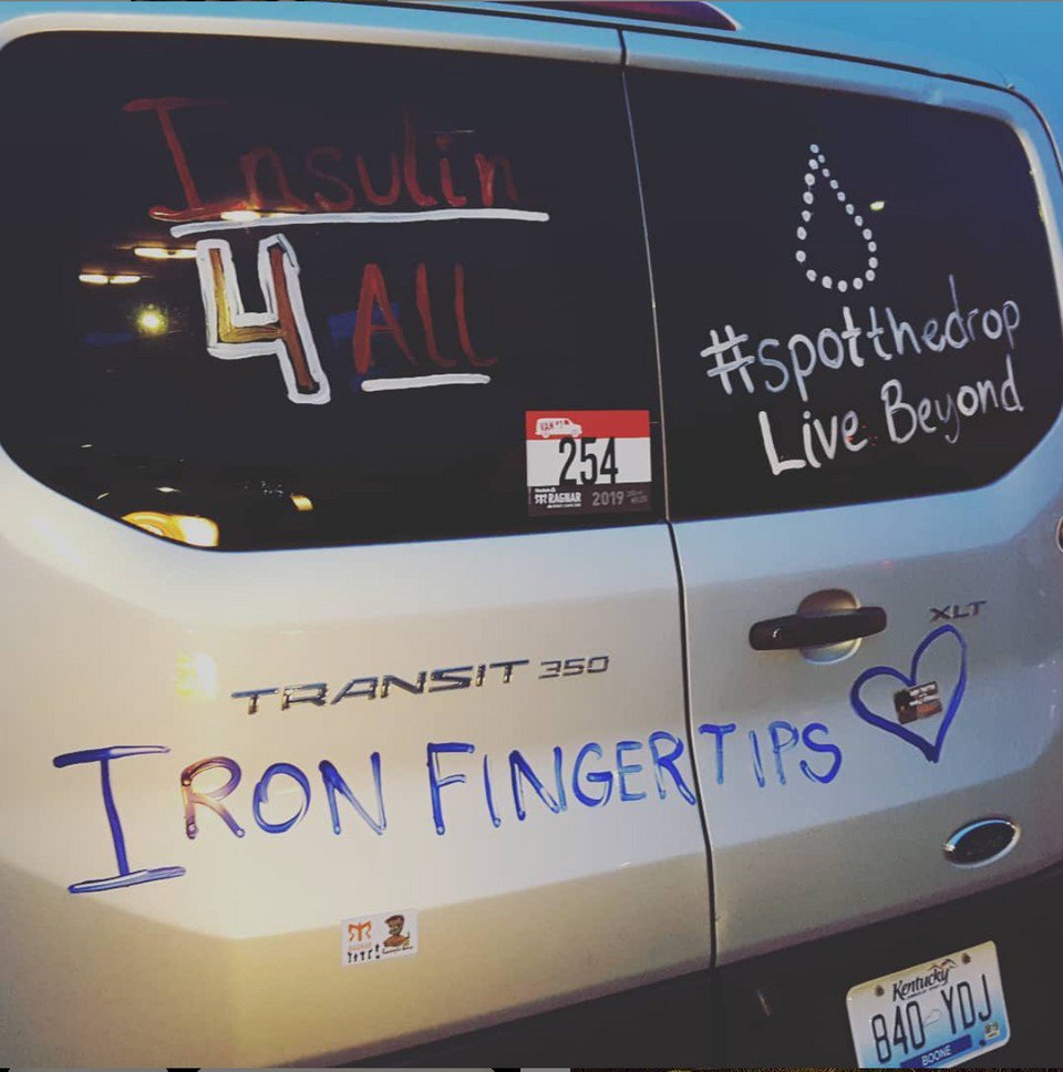 BeyondType1's tweet photo. WE SPY a perfect view of an awesome #thedropspotted moment from typeoneontherun on IG on her way, with a van full of Type 1s, to #ragnarcapecod! https://t.co/xyQjuwKqNY https://t.co/8zL6aA2Ucn