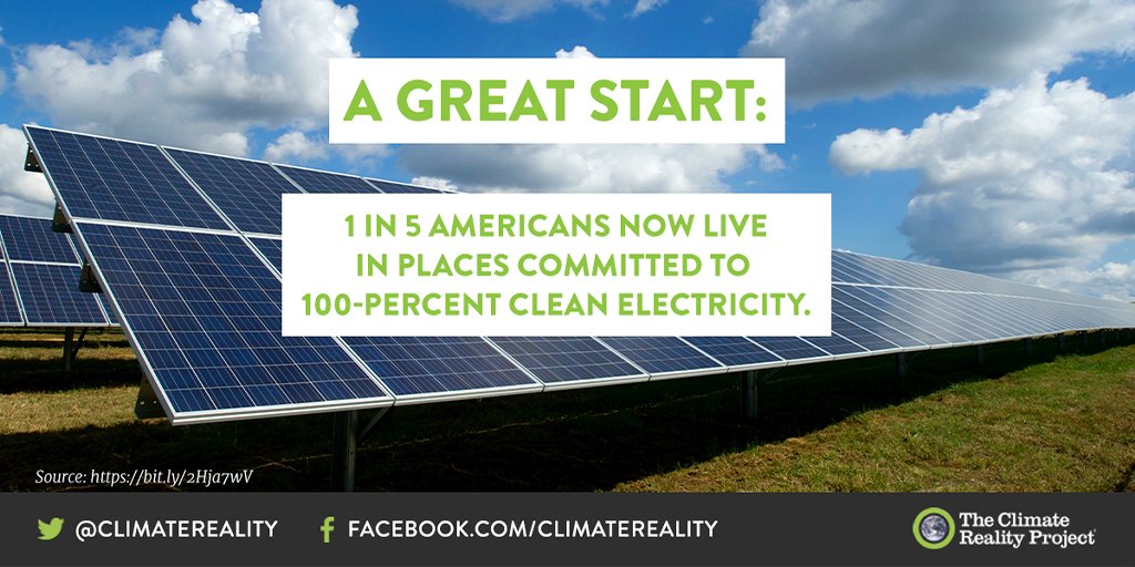 ClimateReality's tweet photo. All across the country, people just like you are demanding renewable electricity – and it’s making a big difference. 🥰 https://t.co/PkYzpViQRy
