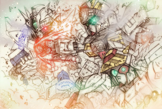 聖機兵対聖機兵
数多くの戦いを潜り抜けてきたGP01ですが、やはり彼にとって最大の試練はこの戦いだったのではないかと。 
