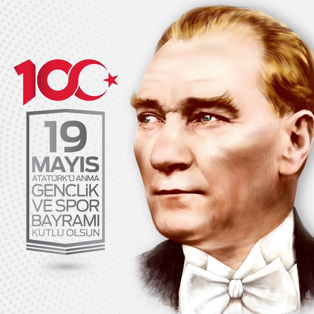 19 Mayıs Atatürk'ü Anma, Gençlik ve Spor Bayramı’ mızın 100. yılı kutlu olsun. 🇹🇷 #19mayıs1919