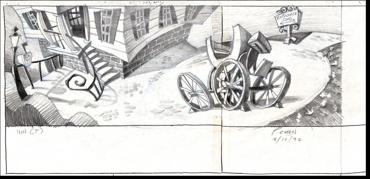 The following year, for  #DayoftheTentacle, Peter Chan took on the role of lead background artist alongside Larry Ahern. This is the first game on which he can create the visual universe he wants.