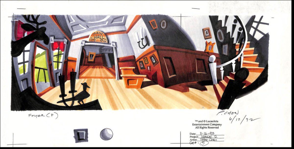 Its totally unique cartoon style denotes the production of adventure games and marks  #DayoftheTentacle as an identity in its own right.