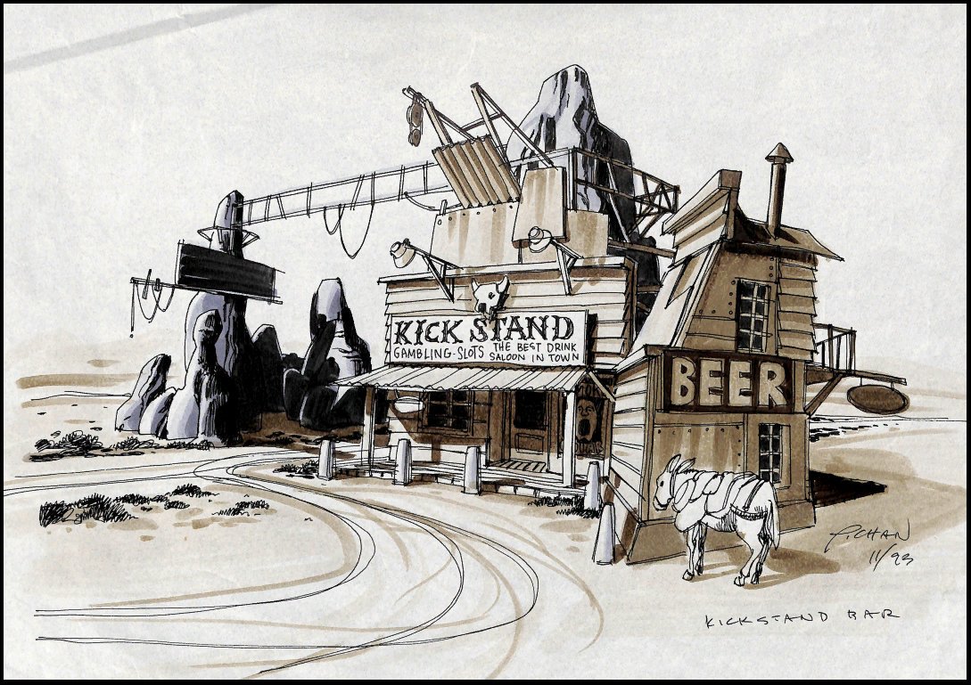 In 1993, he worked as Lead Artist (backgrounds and characters) on  #FullThrottle,  @TimOfLegend 's adventure game.