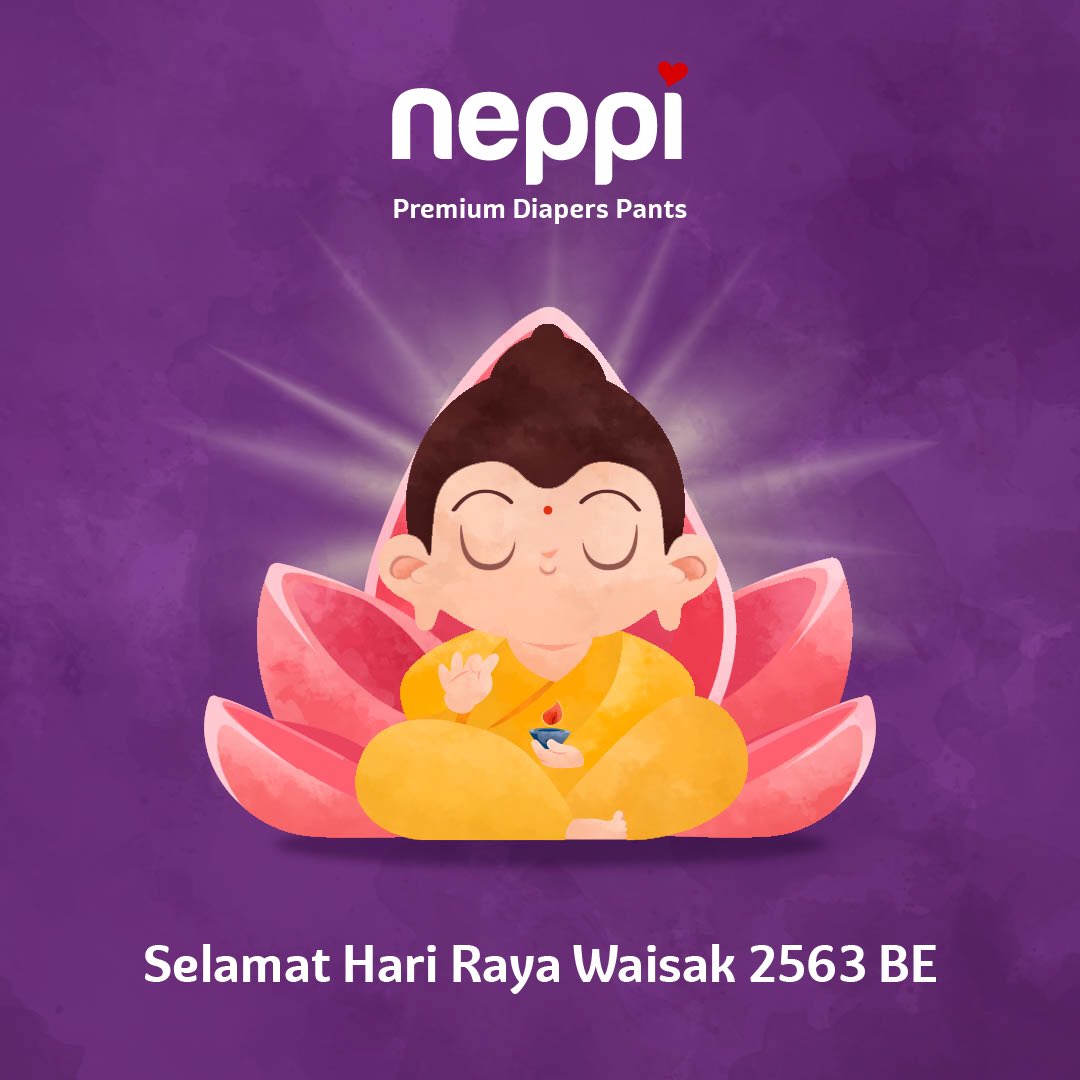 neppi_baby's tweet photo. Semoga nilai kebaikan dan pencerahan selalu menjadi teladan kita semua. Selamat Hari Raya Waisak 2563 BE. #HappinessForYourBaby #NeppiBaby https://t.co/GjTclidNF2