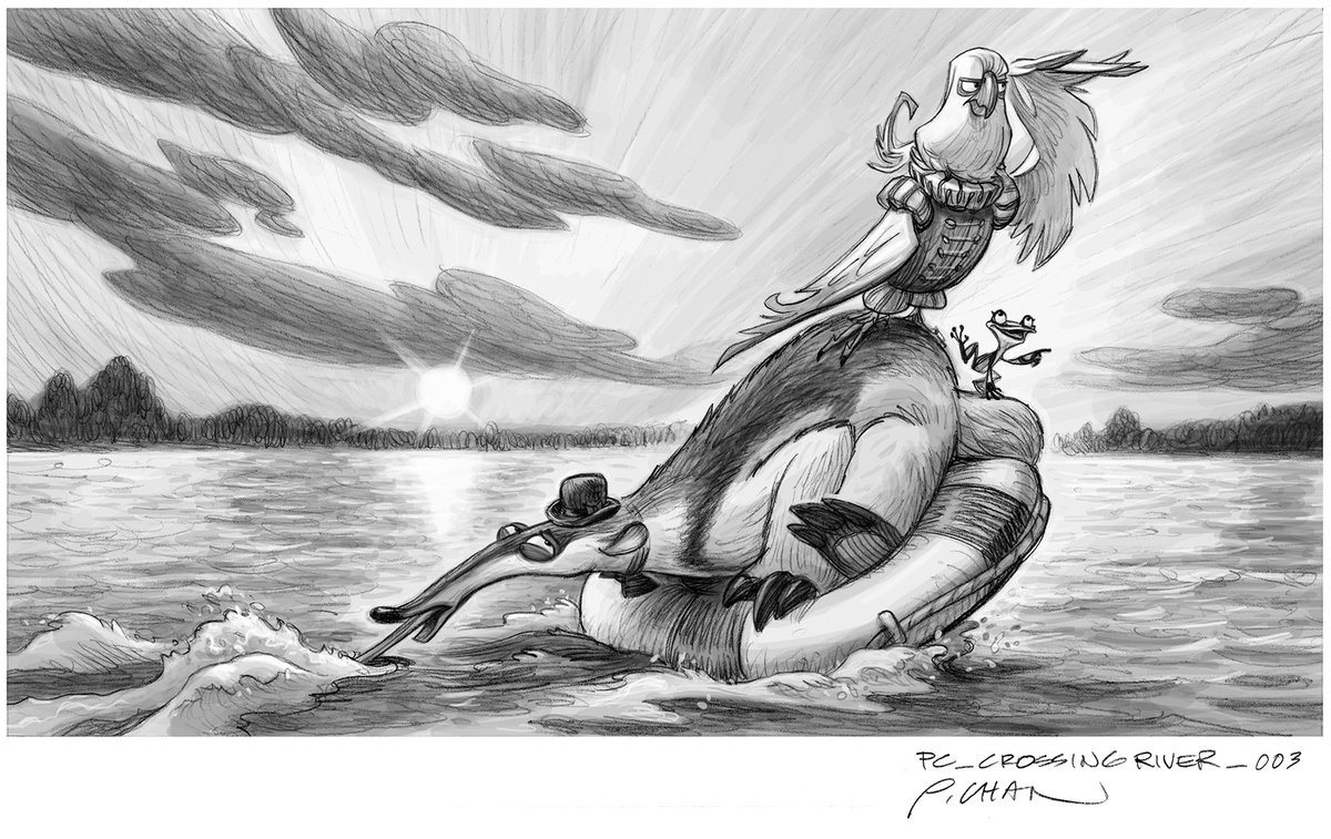 He remains faithful to Tim Schafer since he will work on  #Psychonauts and almost all  @DoubleFine productions (Brutal Legend, Broken Age, Costume Quest ...), but still works mainly for cinema, especially on  #RIO (2011) and RIO 2 (2014). )