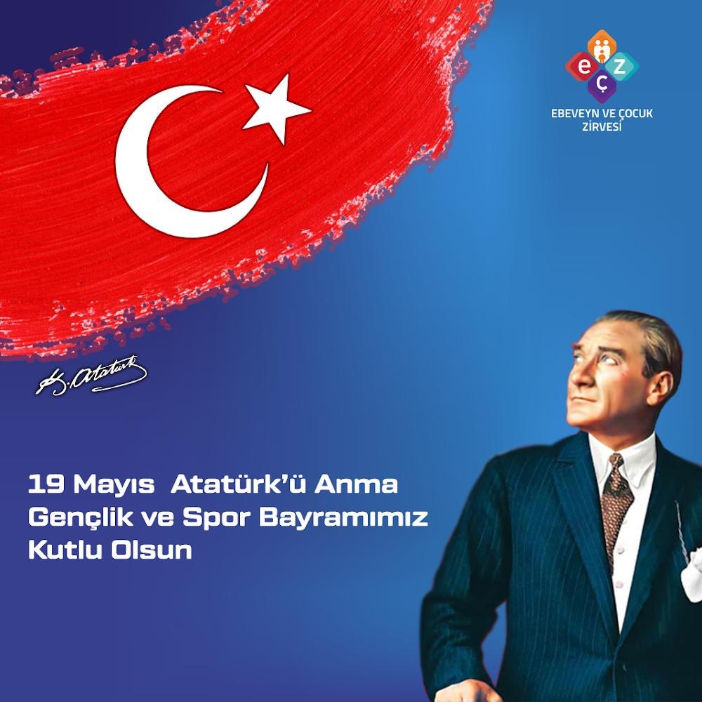 19 Mayıs Atatürk’ü Anma Gençlik ve Spor Bayramımızın 100. Yılı Kutlu Olsun! #19Mayıs 
“Türkiye Cumhuriyetinin, özellikle bugünkü gençliğine ve yetişmekte olan çocuklarına hitap ediyorum!
Batı senden, Türk’ten çok geriydi. 
Manada, fikirde, tarihte bu böyleydi. 
Ey Türk Çocuğu!