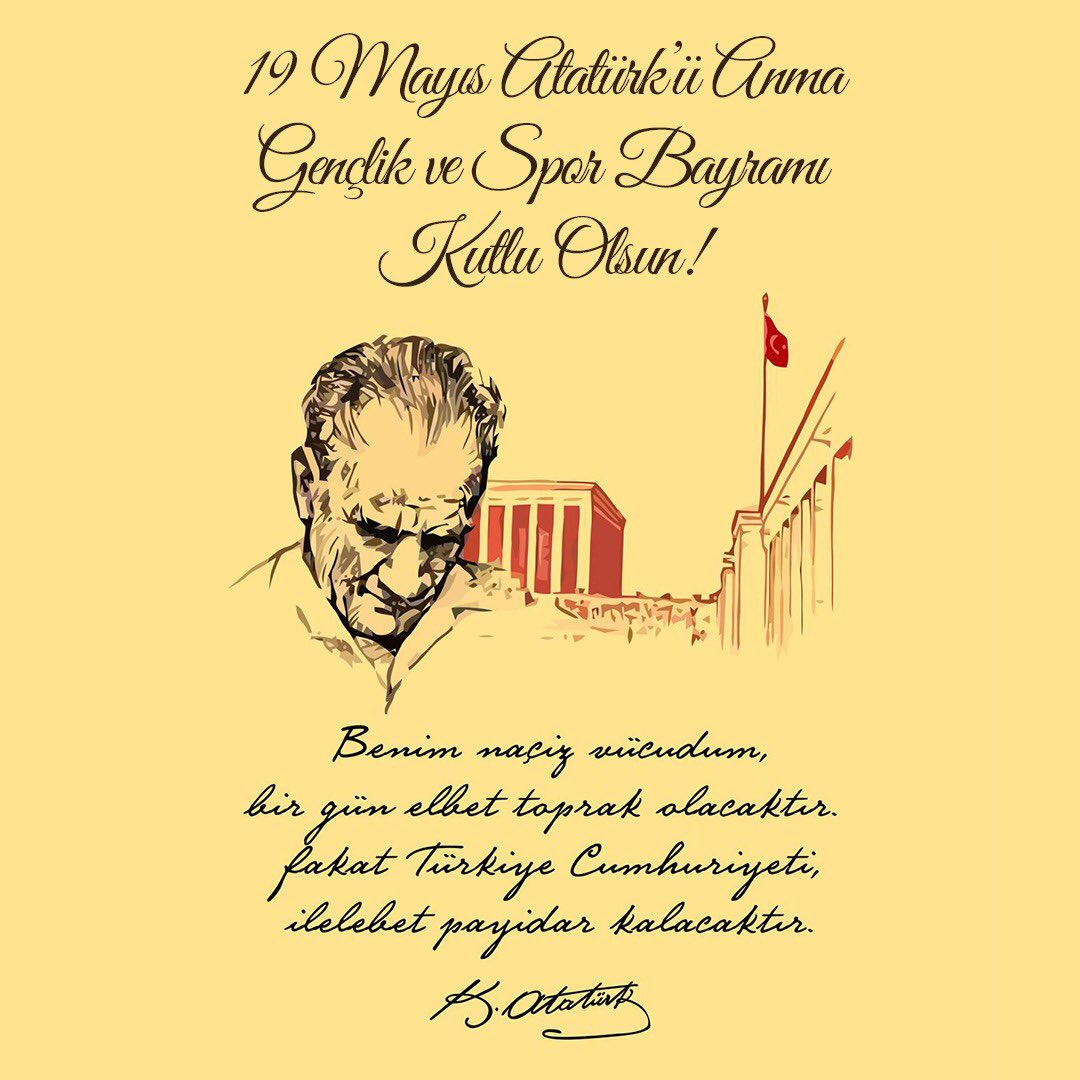 Atatürk’ün gençliğe emanet ettiği Türk İstiklali ve Cumhuriyeti’nin yılmaz bekçileri olan bizler Türk gençleri olarak Ata’mızın emanetini koruyup, sahipleneceğimize söz veriyor ve YUMAC ailesi olarak bütün gençlerin 19 Mayıs Gençlik ve Spor Bayramını kutluyoruz.