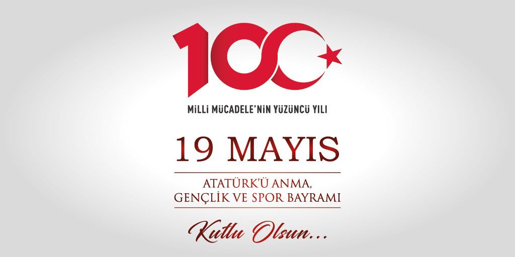 19 Mayıs Atatürk’ü Anma, Gençlik ve Spor Bayramı’nı kutluyor, Gazi Mustafa Kemal Atatürk ve silah arkadaşlarını Millî Mücadele’nin 💯. yılında saygı ve rahmetle anıyoruz.🇹🇷