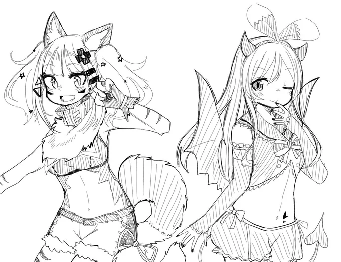考えた後にアイちゃんの公式ハロウィン衣装の画像が出て、投稿するのやめちゃった四天王のハロウィン衣装、やっぱりもったいないから出しておく(2/5) 