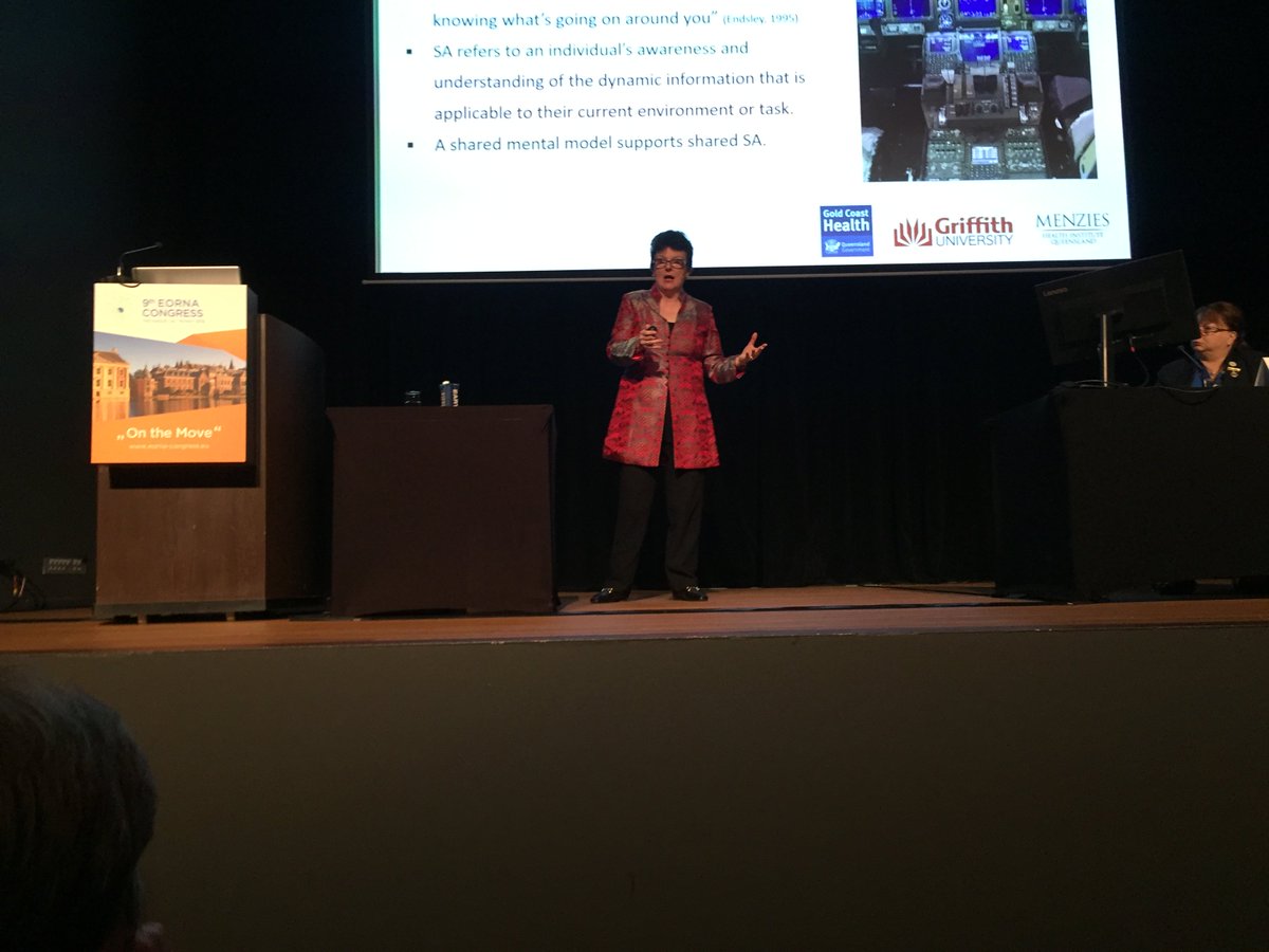 #EORNA2019  On the move, changing landscapes. Thank you to my EORNA colleagues for your warm welcome during Congress. My plenary presentation inspired good dialogue and discussion, to be continued! <a href="/GriffithNursing/">Griffith University Nursing & Midwifery</a>