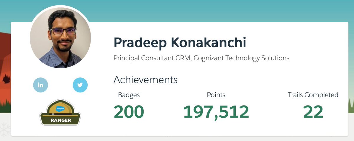 That's badge #200 on <a href="/trailhead/">Trailhead</a> #DoubleRanger #Trailblazer <a href="/RyanJacksonApex/">Ryan Jackson</a>