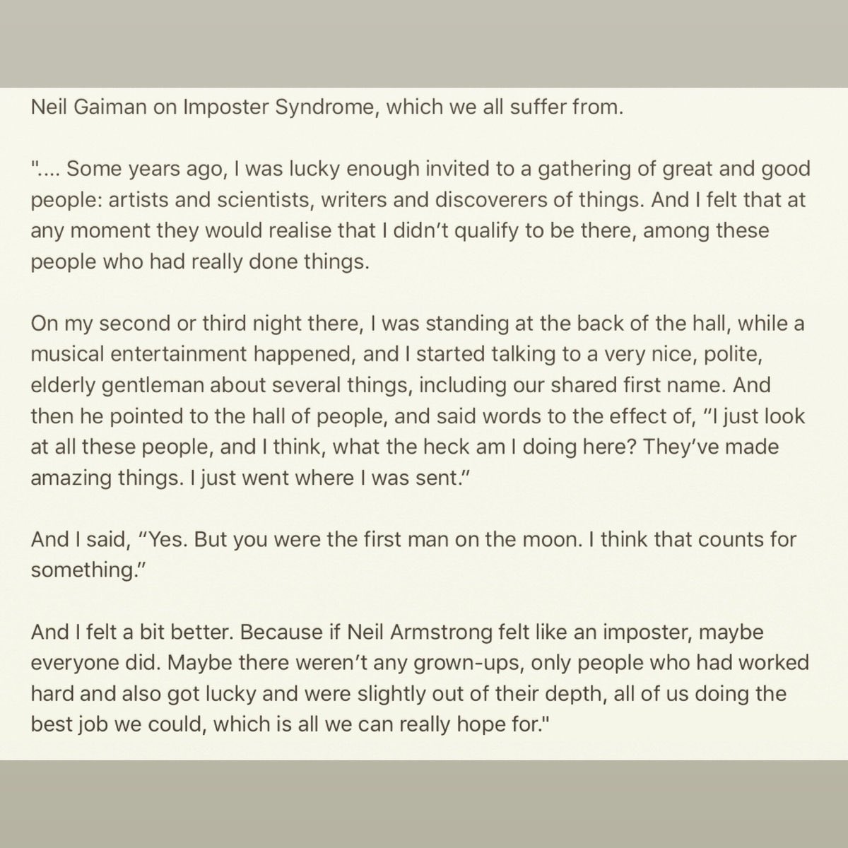 emrazz's tweet photo. If you’ve ever felt like you didn’t deserve the credit people give you, then you and I are on the same footing. Here’s a thing. And btw, it helped, but I still struggle with being worth it. https://t.co/AYNDTvvMri