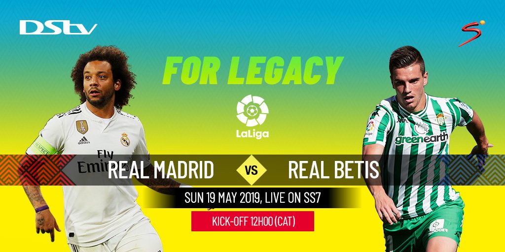Real Madrid hope to end 2018-19 season on a positive note when they host Real Betis in #LaLiga today!

#LaLigaonDStv
#SSFootball
DStv.com/football