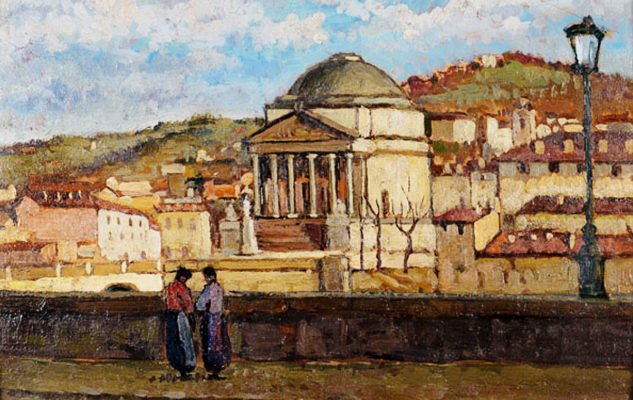 AlessandroForn6's tweet photo. Enrico #REYCEND "TORINO, LUNGO IL PO" 1882 (along the river Po) #art #arttwit #twitart #iloveart #GranMadre #Torino #Turin #ILoveTorino #EnricoReycend https://t.co/F7EmqnioG7