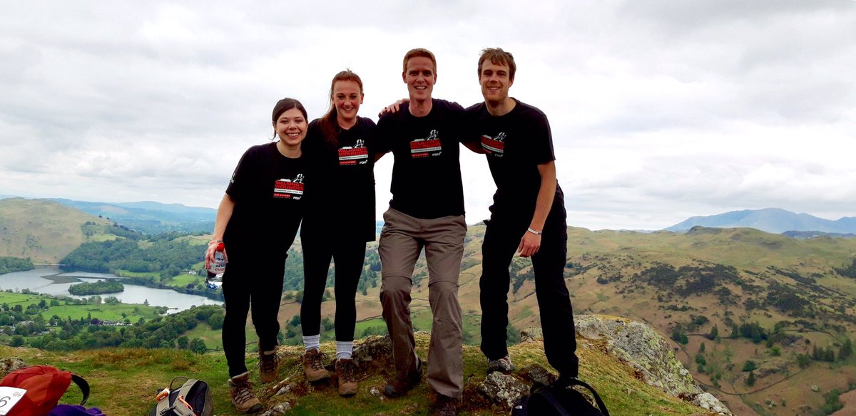 Tremendous day yesterday with a brilliant team, taking on #CumbrianChallenge for @supportthewalk