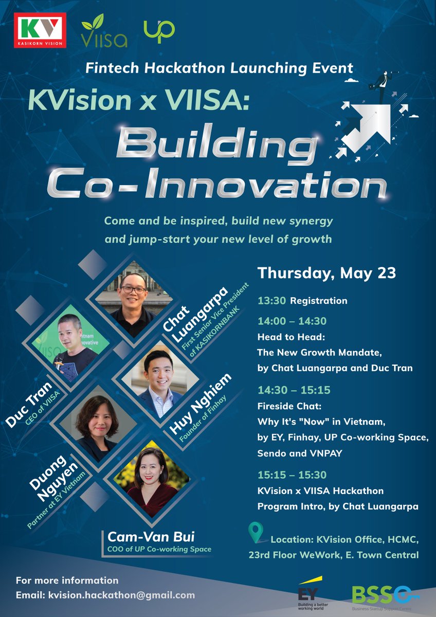 KVision and VIISA will hold a launching event for the "KVision x VIISA Hackathon: Building Co-Innovation" on 23 May, 2019.

Register: bit.ly/BuildingCo-Inn…

Can't wait to see you guys! Register now to save your spot at bit.ly/BuildingCo-Inn…

#Hackathon #innovation