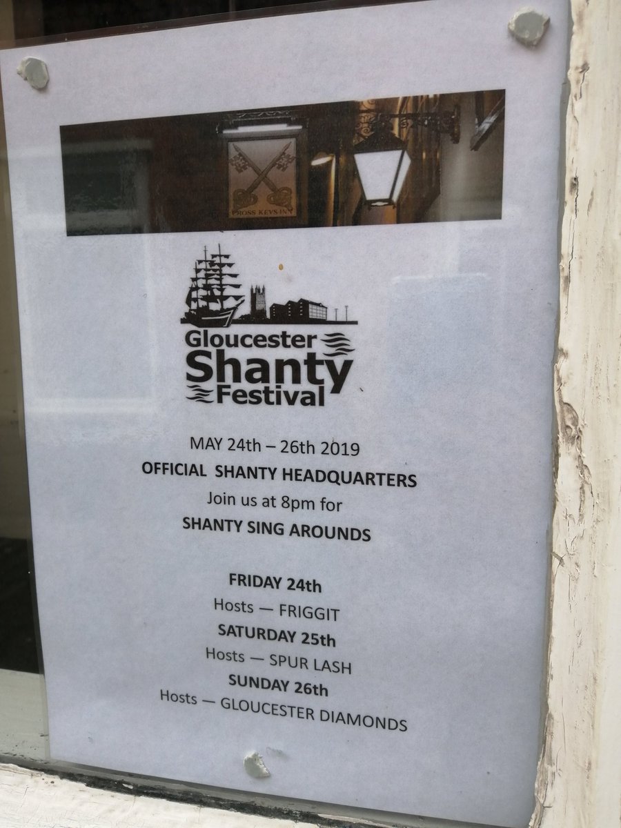 Lots of #Shanty shenanigans going on <a href="/suebull10/">Sue Bull</a> #CrossKeysInn this year! #singarounds #Gloucester #GlosTallShips