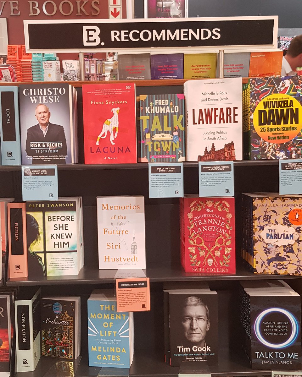 FionaSnyckers's tweet image. Slightly flurry at the Exclusive Books Krotoa Airport as all the #FLF2019 writers check that their books are well represented. Glad to see LACUNA prominently displayed. 😄😄