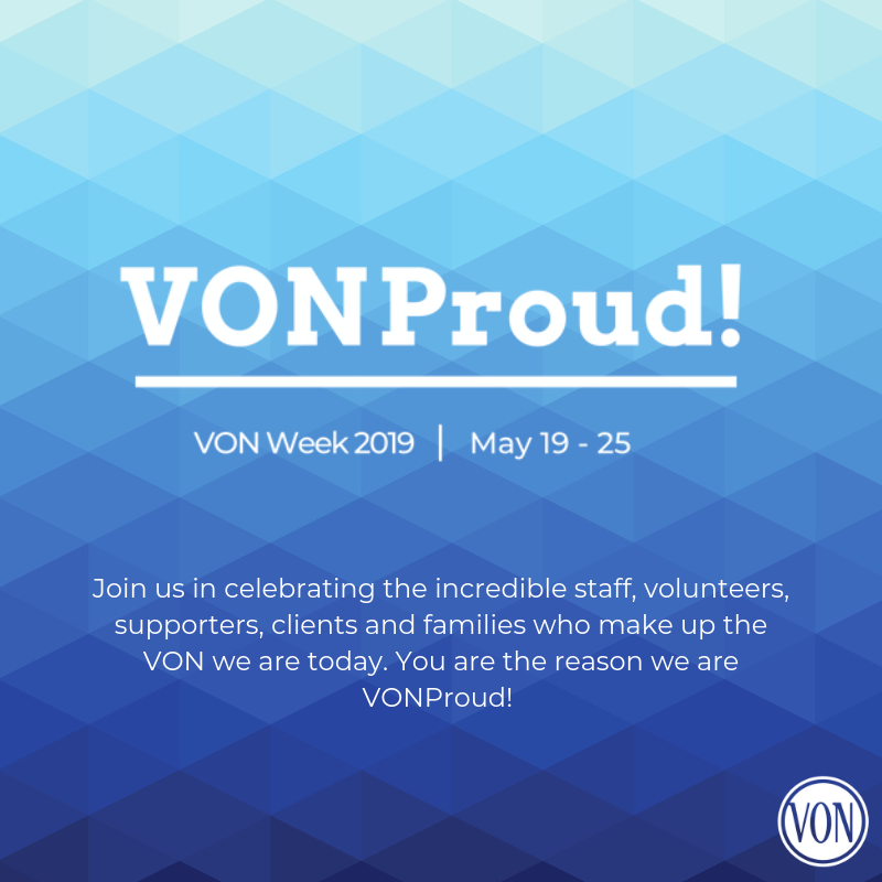 VON_Canada's tweet photo. VON Week is here! VON works with some of the countryβs most dedicated people. With over 10,000 visits made to VON clients across Nova Scotia and Ontario every day, our incredible people make an incredible difference. This is why we are #VONProud ! #VONWeek2019 https://t.co/WYbLuBLym8