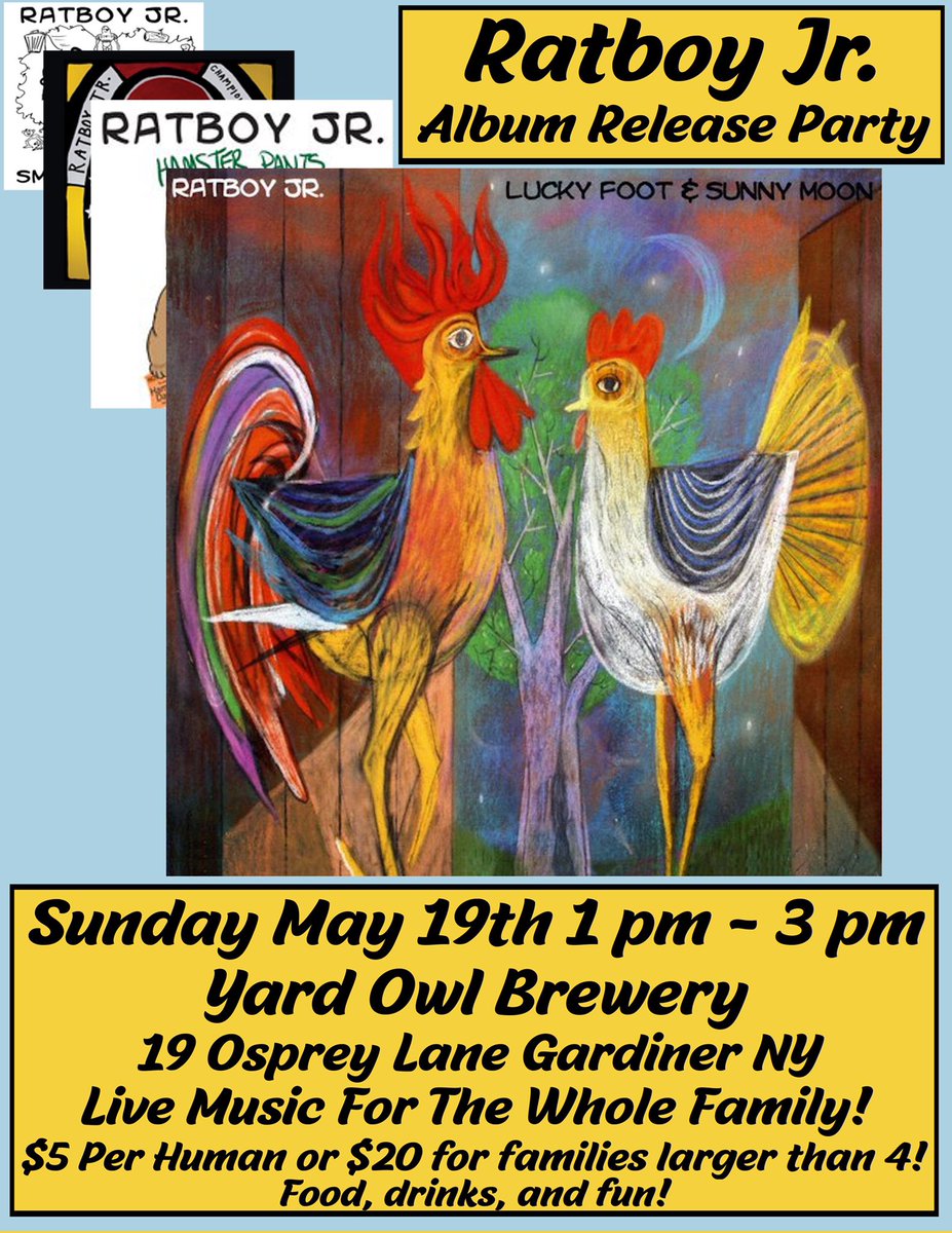 Today is the day and the weather is perfect!! 1pm at Yard Owl.